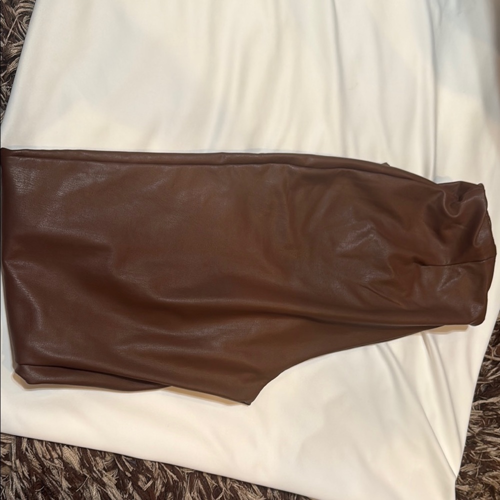 Men's Brown Leather Pants